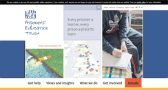 Desktop Screenshot of prisonerseducation.org.uk
